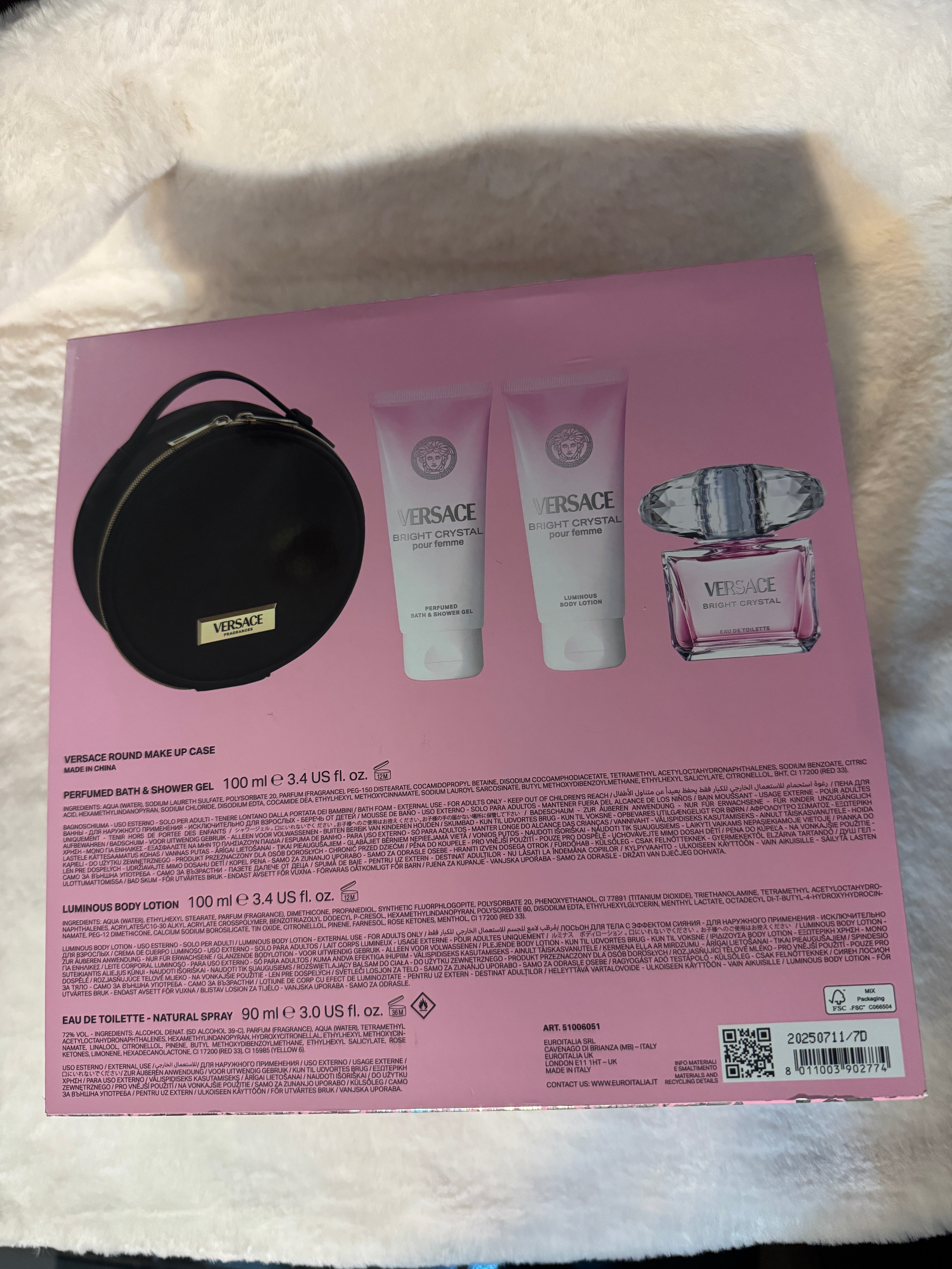 Versace Bright Crystal Perfume Set